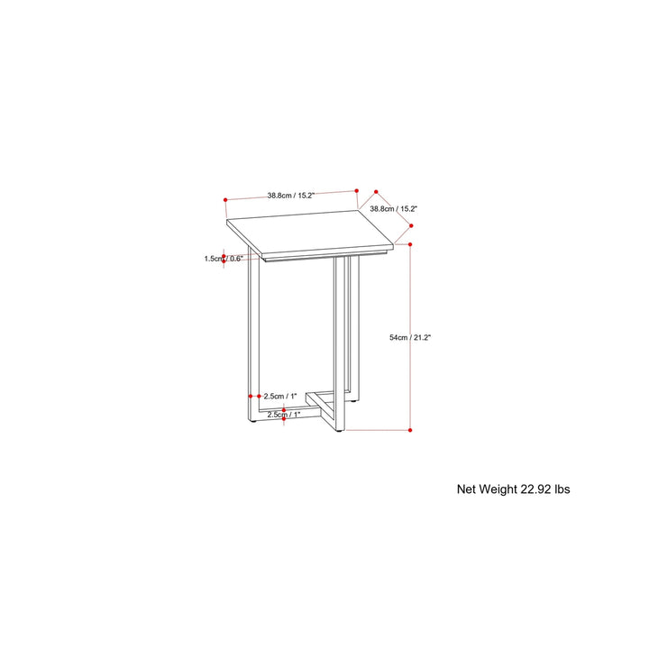 Rendal Marble Side Table Image 8