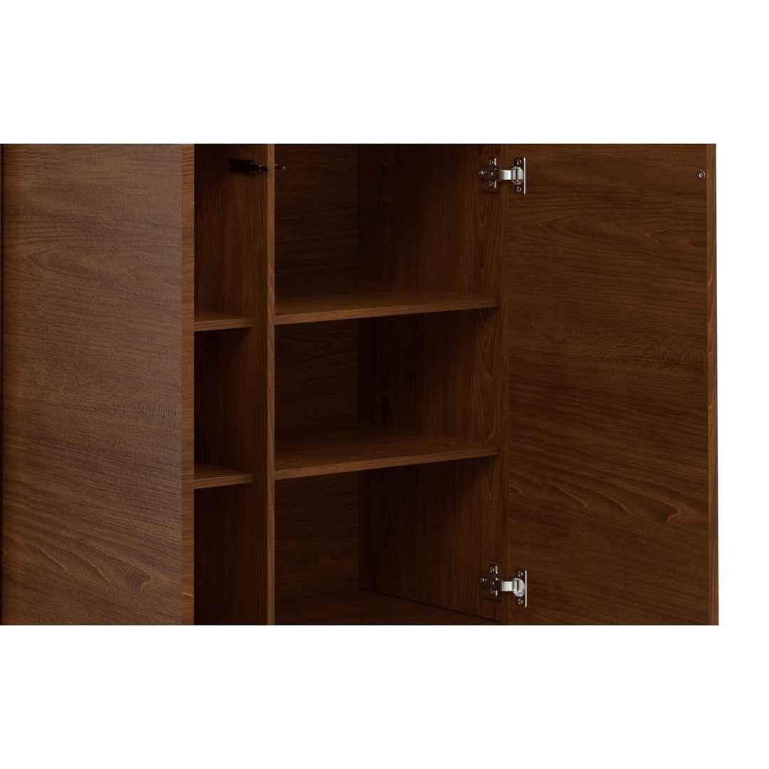 Lowry Medium Storage Cabinet in Walnut Image 5