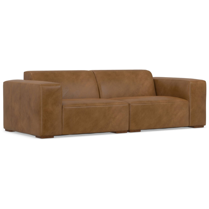 Rex 2 Seater Sofa in Genuine Leather Image 4