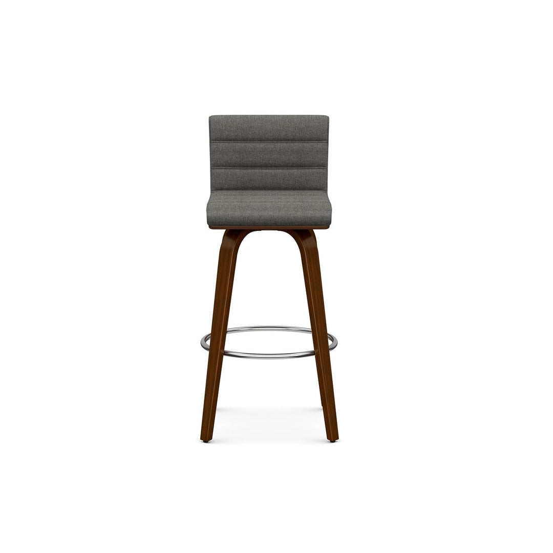 Roland Swivel Bar Stool in Linen Image 2