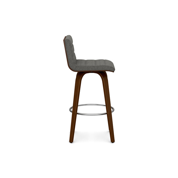 Roland Swivel Bar Stool in Linen Image 5