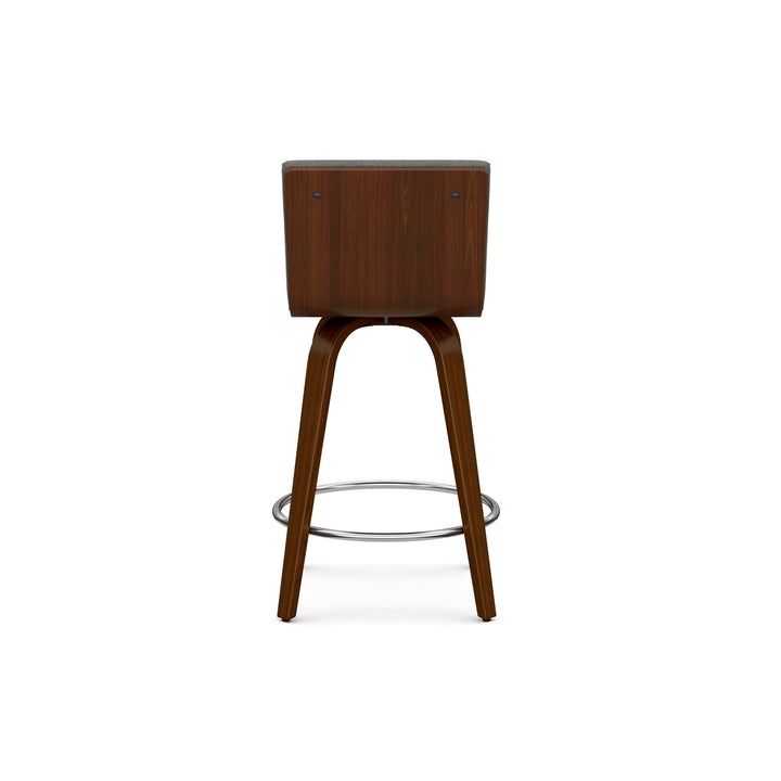 Roland Swivel Counter Height Stool in Linen Image 3