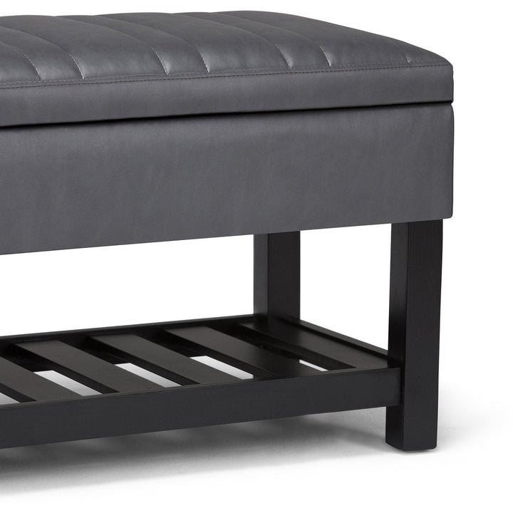 Memphis Ottoman Bench in Vegan Leather Image 9