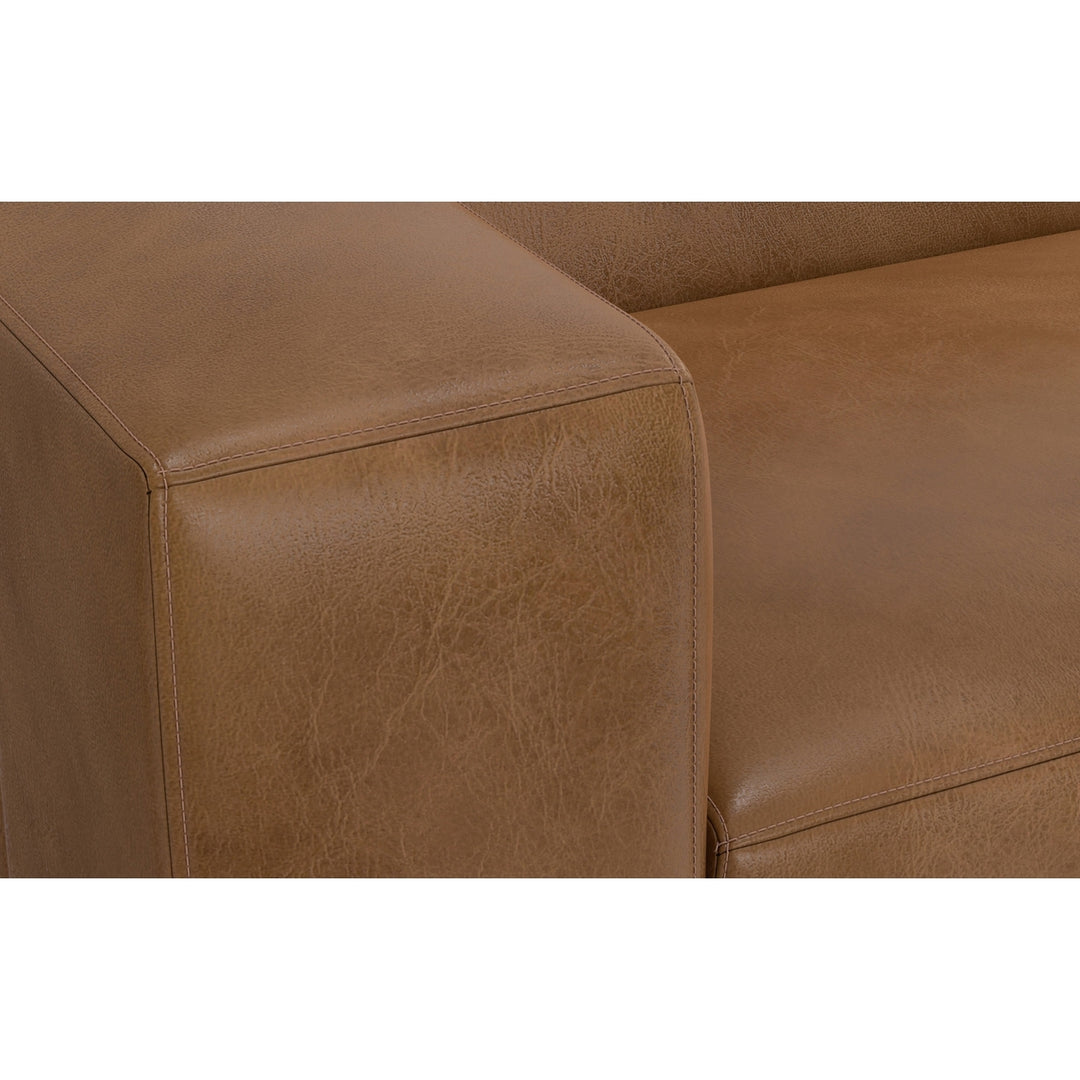 Rex U-Shaped Sectional in Genuine Leather Image 6