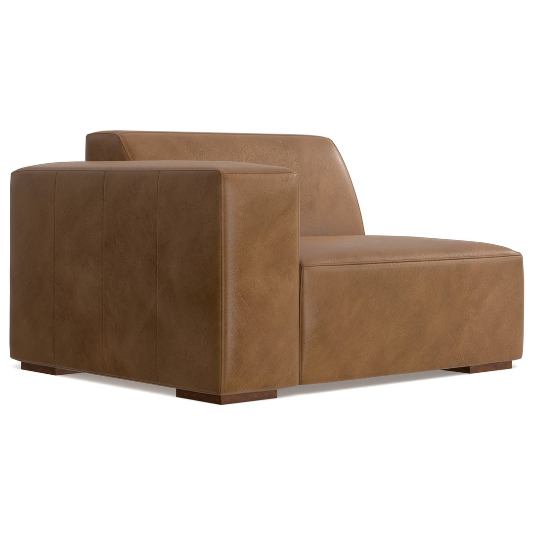 Rex U-Shaped Sectional in Genuine Leather Image 8