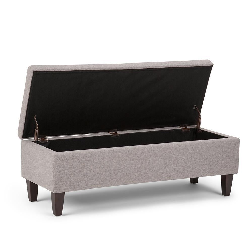 Monroe Storage Ottoman in Linen Image 4