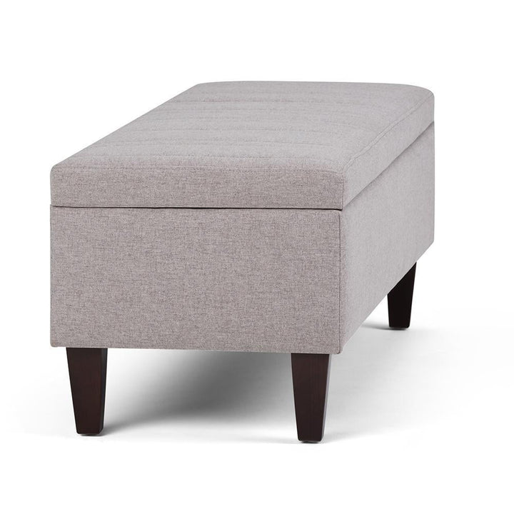 Monroe Storage Ottoman in Linen Image 7