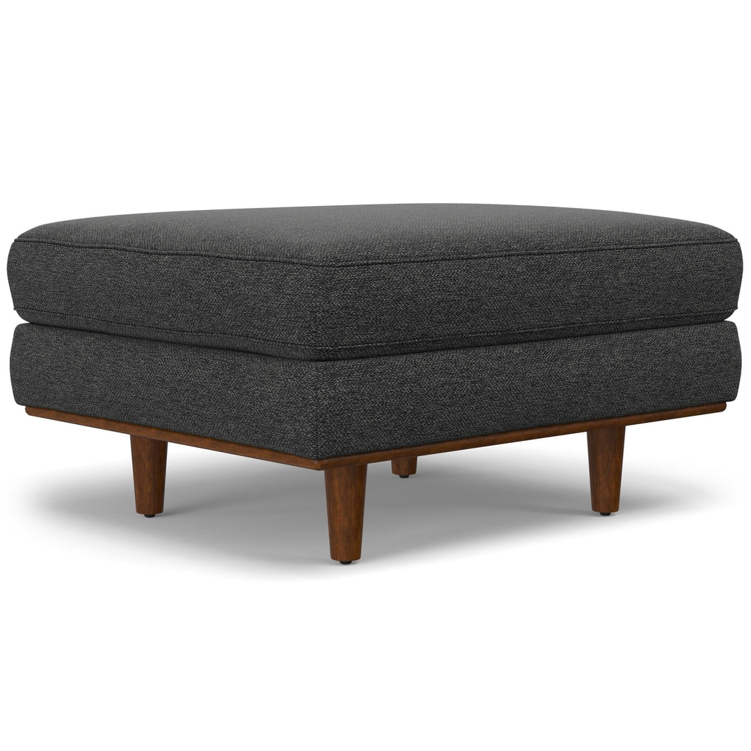 Morrison Ottoman in Woven-Blend Fabric Image 3