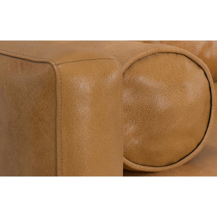 Morrison Left Sectional Sofa Genuine Leather L-Shaped Chaise Couch Modern Design Image 4