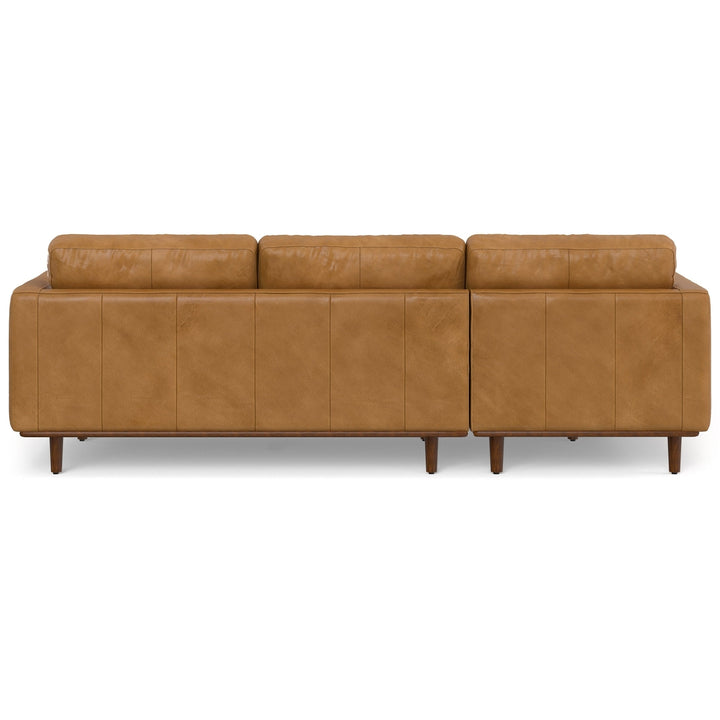 Morrison Left Sectional Sofa Genuine Leather L-Shaped Chaise Couch Modern Design Image 7