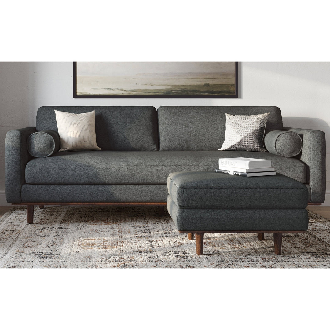 Morrison Ottoman in Woven-Blend Fabric Image 10