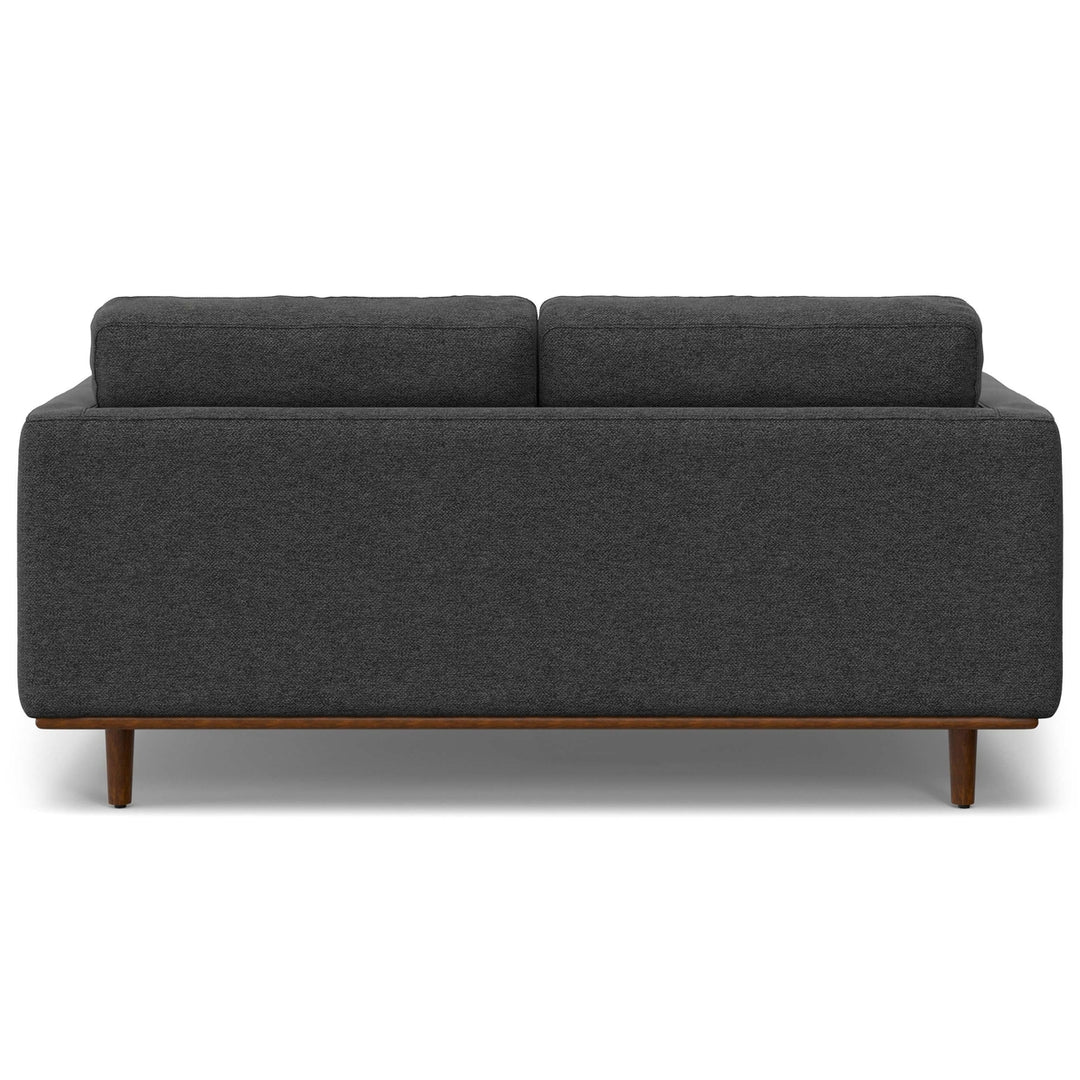 Morrison 72 Inch Sofa and Ottoman Set Woven Blend Fabric Living Room Furniture Image 11