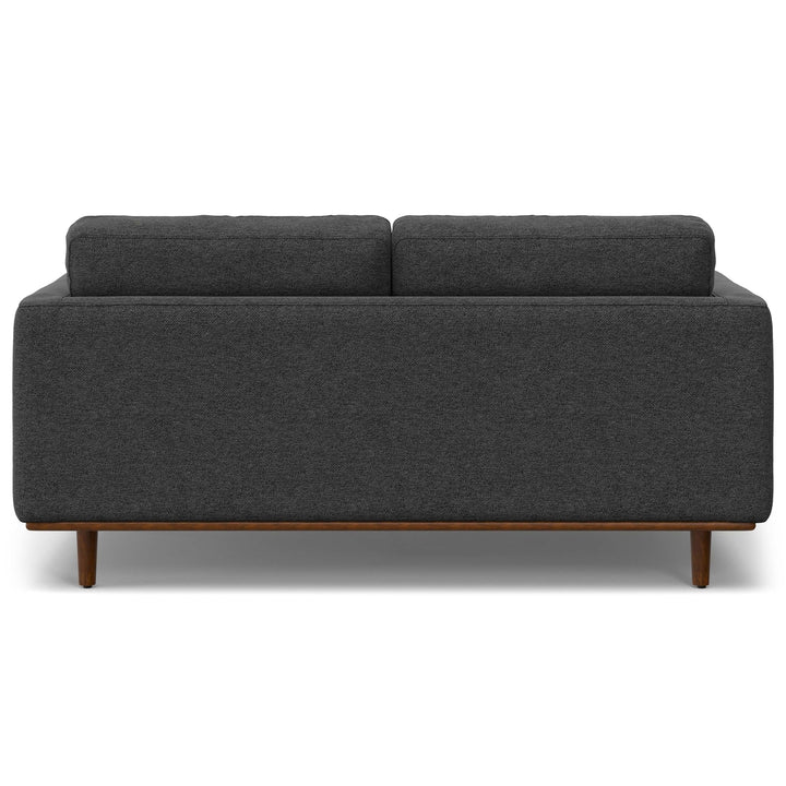 Morrison 72 Inch Sofa and Ottoman Set Woven Blend Fabric Living Room Furniture Image 11