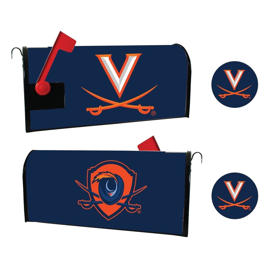 Virginia Cavaliers NCAA Officially Licensed Mailbox Cover and Sticker Set Image 1