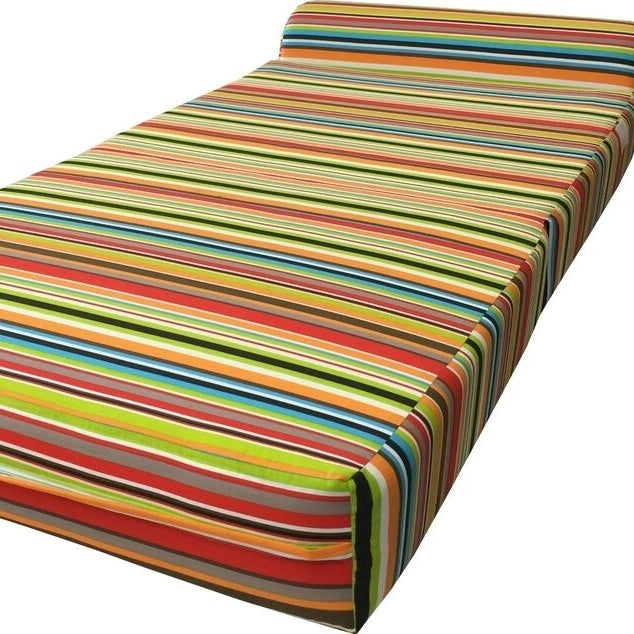 Sleeper Chair Folding Foam Beds, Portable Foldable Bed 6x32x70 Multi Stripes Image 3