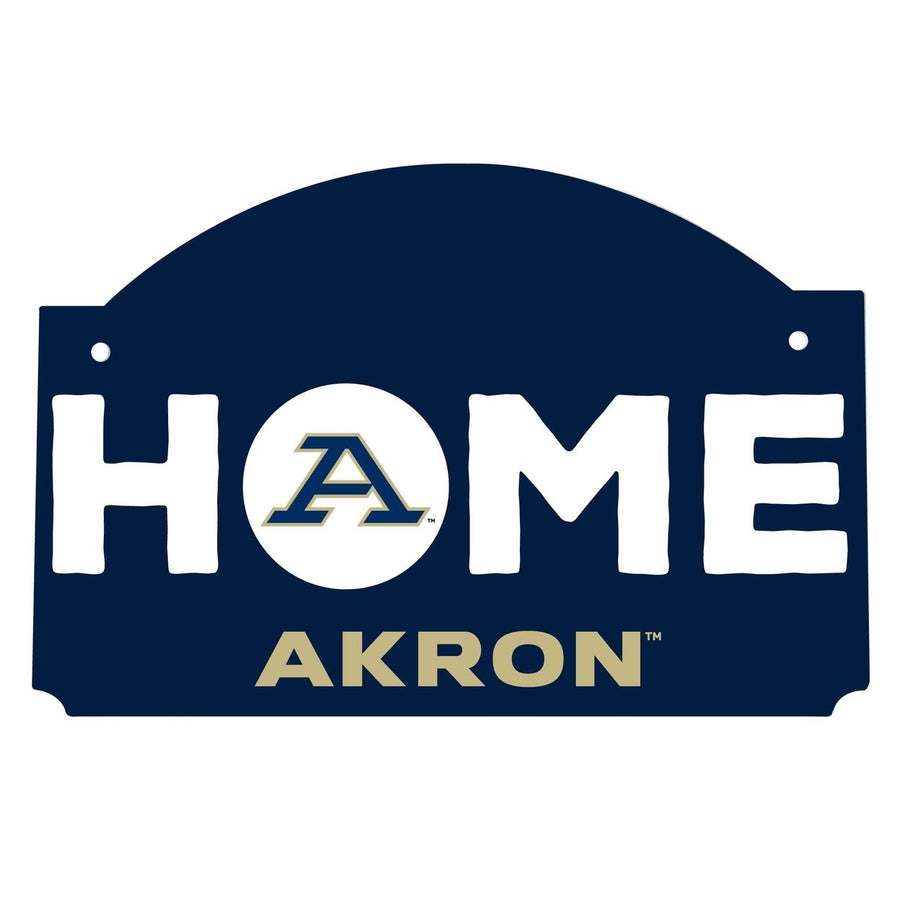 Akron Zips Wood Sign with String Officially Licensed Collegiate Product Image 1