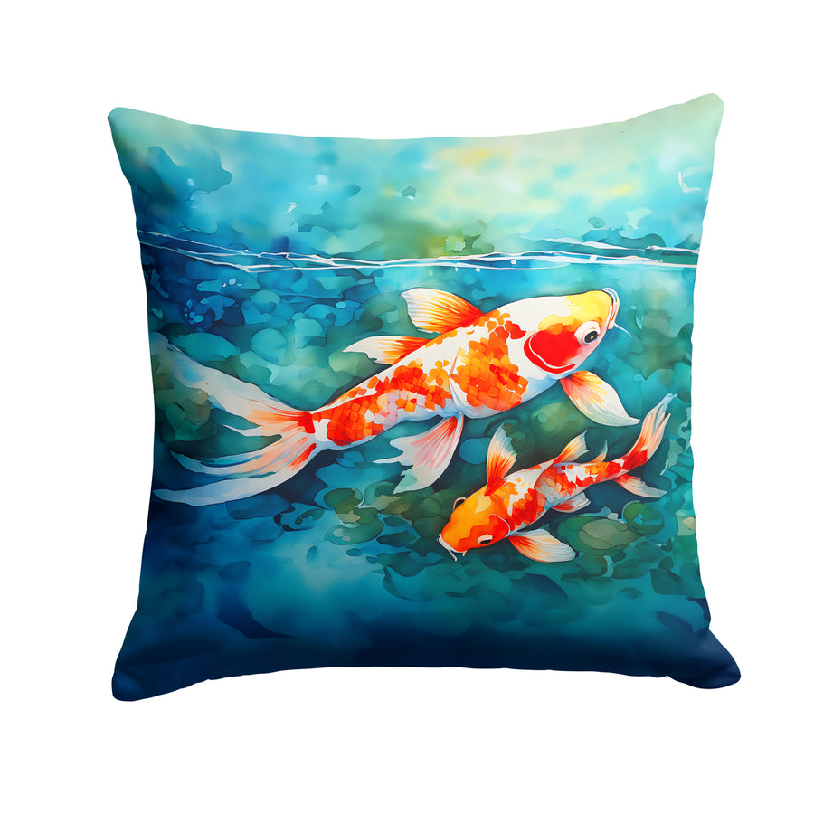 Koi Fish Throw Pillow Image 1