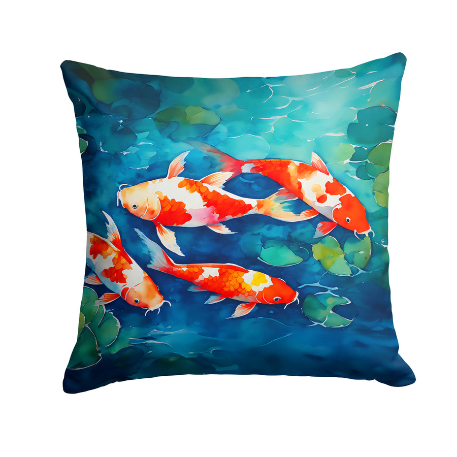 Koi Fish Throw Pillow Image 1