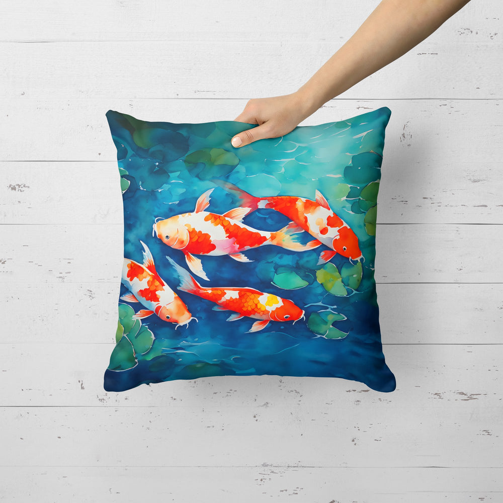 Koi Fish Throw Pillow Image 2