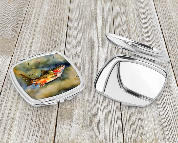 Brook Trout Compact Mirror Image 3