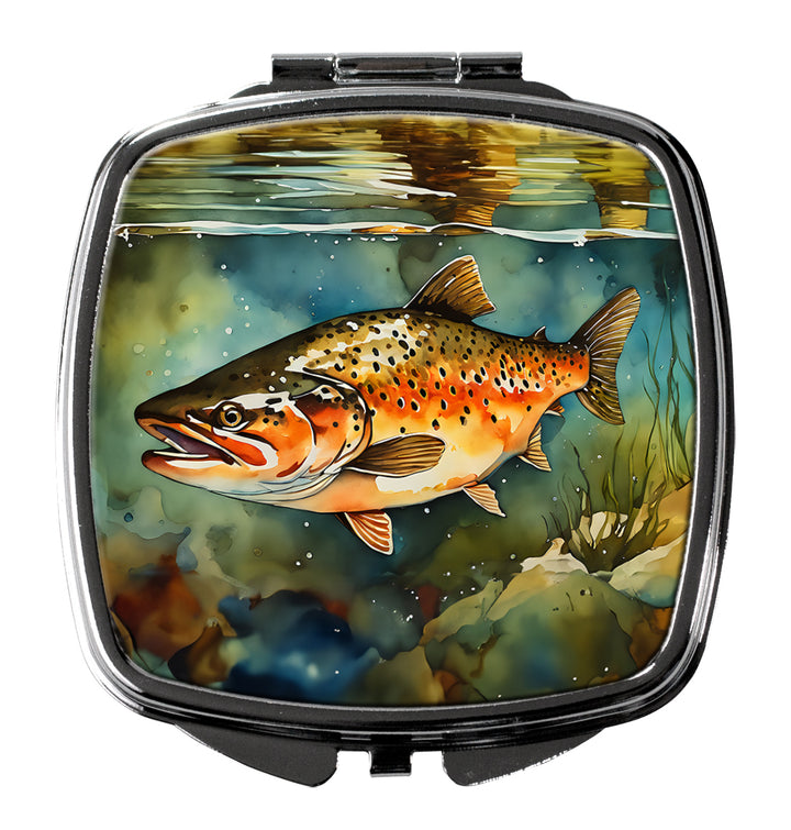Brown Trout Compact Mirror Image 1
