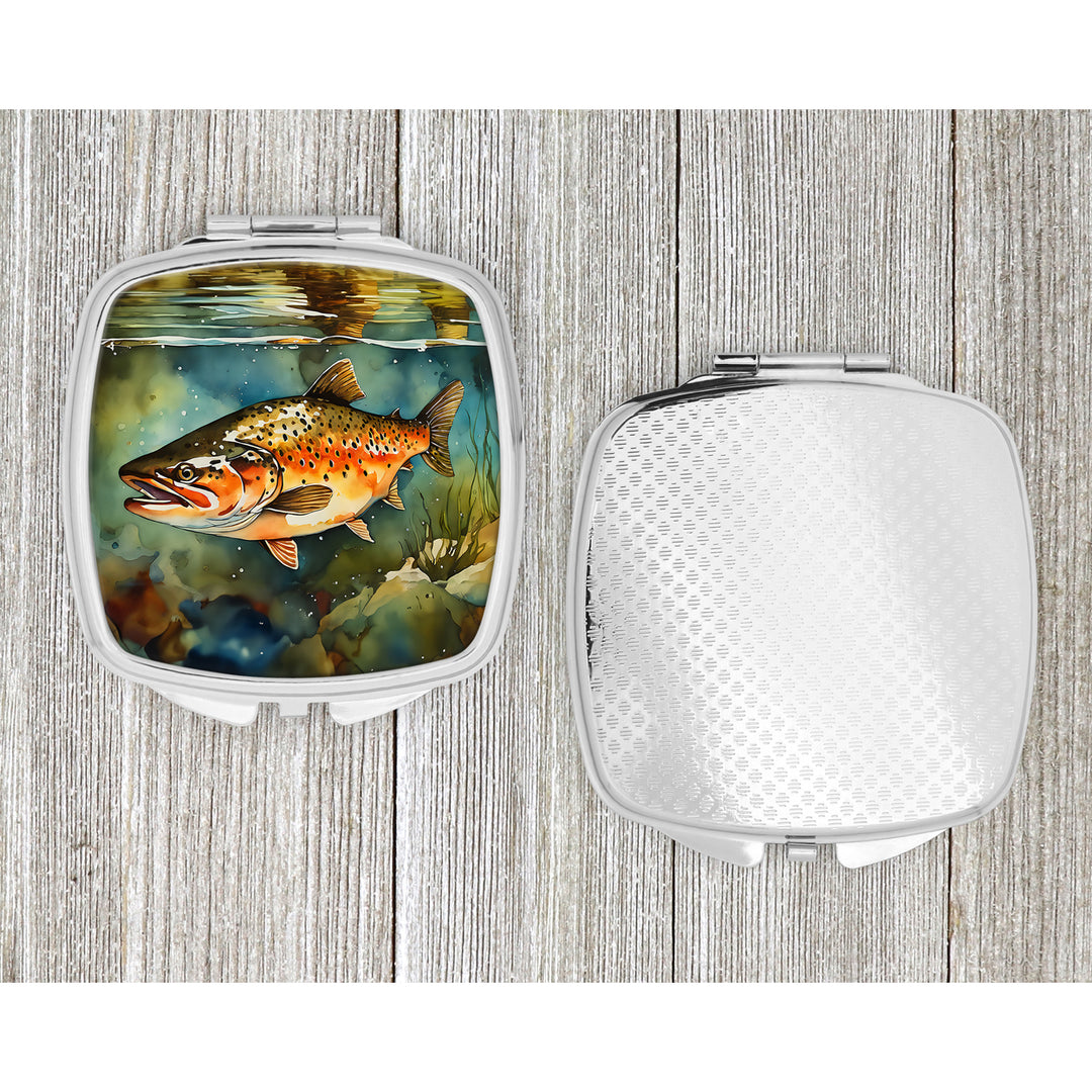 Brown Trout Compact Mirror Image 4