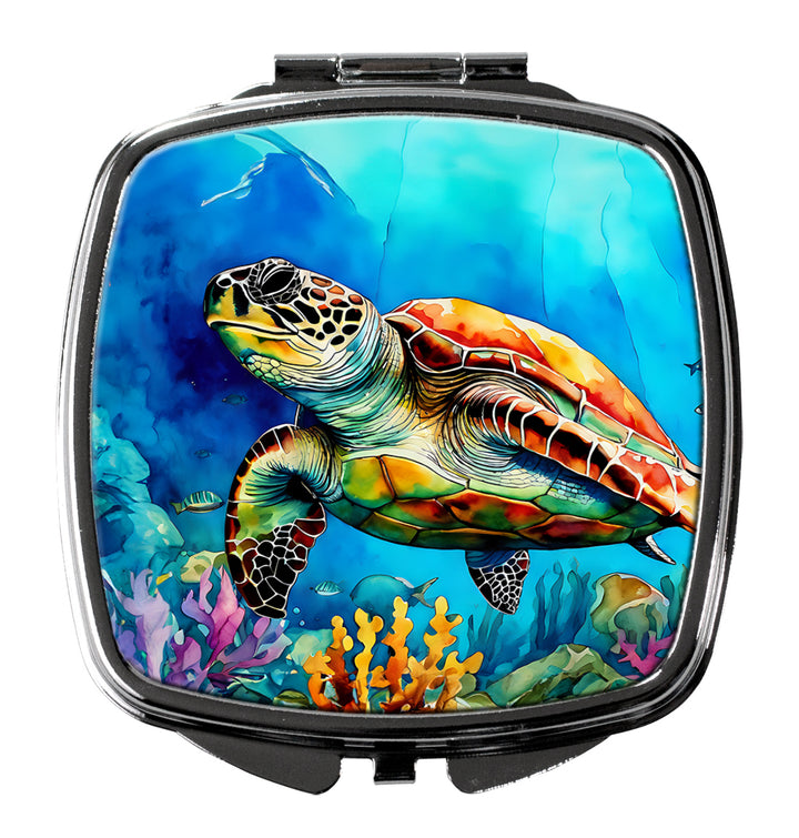 Loggerhead Sea Turtle Compact Mirror Image 1