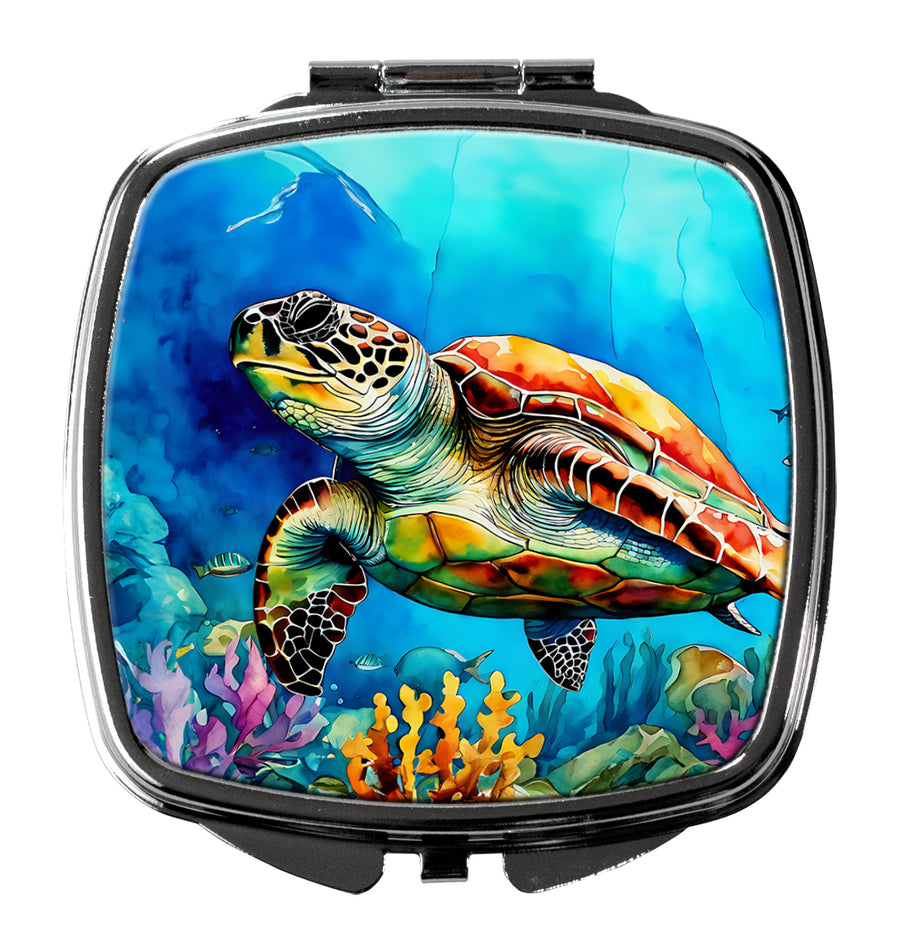 Loggerhead Sea Turtle Compact Mirror Image 1