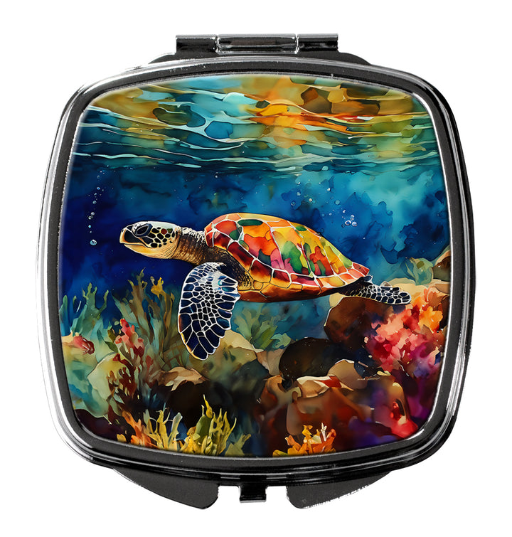 Loggerhead Sea Turtle Compact Mirror Image 1