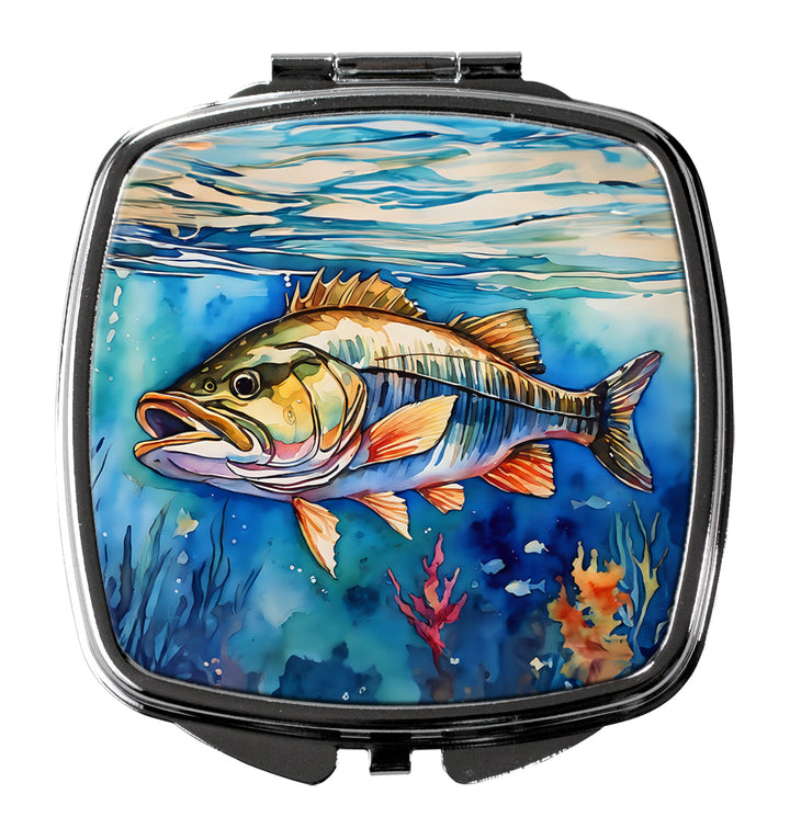 Striped Bass Compact Mirror Image 1