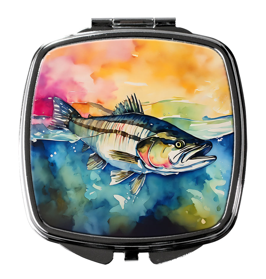 Striped Bass Compact Mirror Image 1