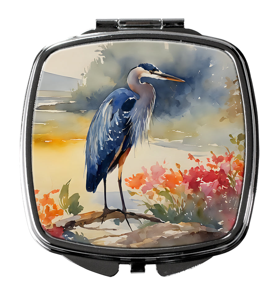 Blue Heron Compact Mirror Image 1