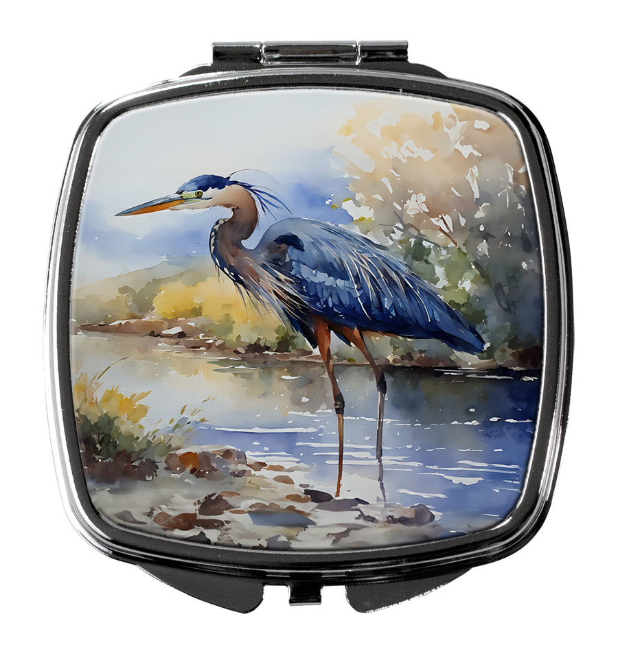 Blue Heron Compact Mirror Image 1