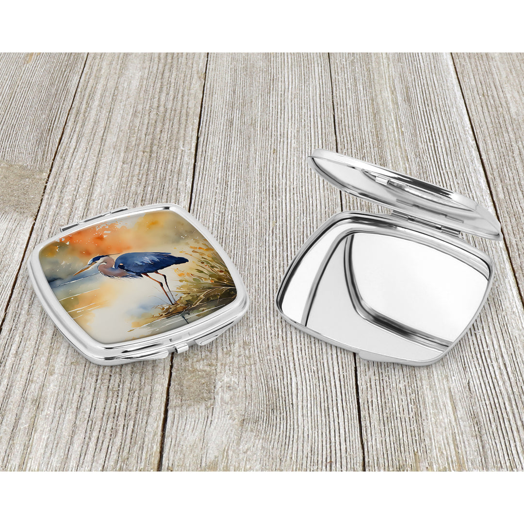 Blue Heron Compact Mirror Image 3