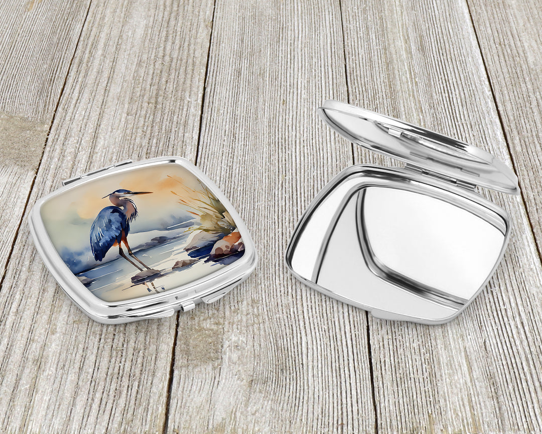 Blue Heron Compact Mirror Image 3