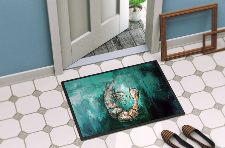 A Touch of Blue Shrimp Doormat Image 4