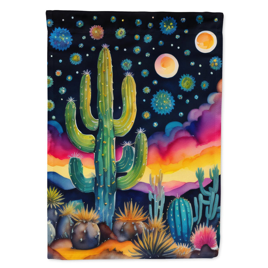 Queen of the Night Cactus in Color House Flag Image 1