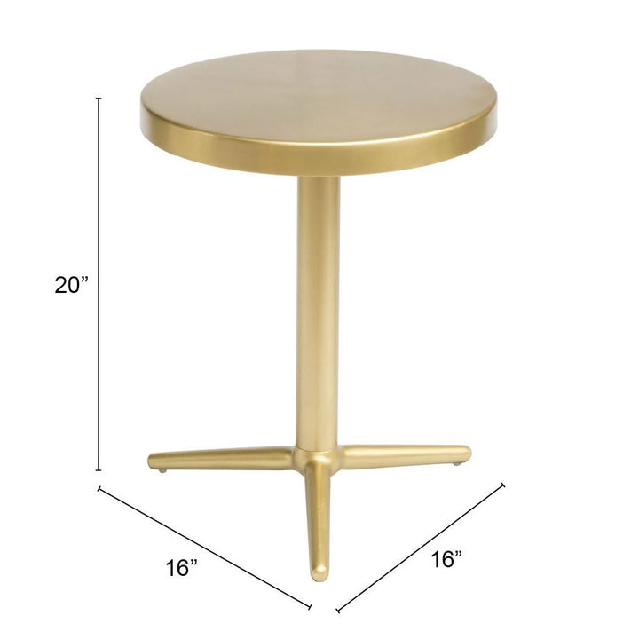 Derby Accent Table Gold Image 9