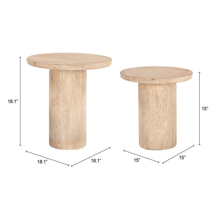 Fenith Accent Table Set (2-Piece) Natural Image 4