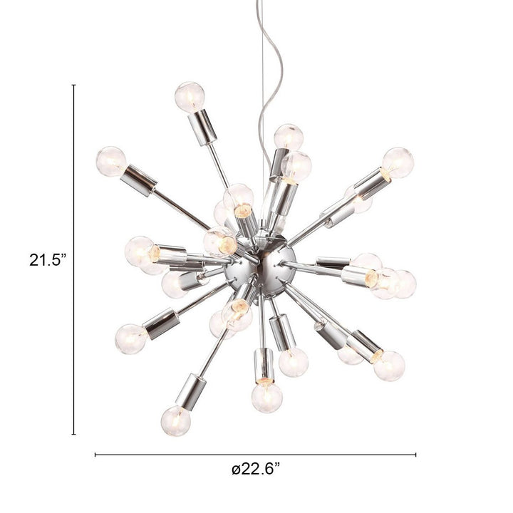 Pulsar Ceiling Lamp Chrome Image 3