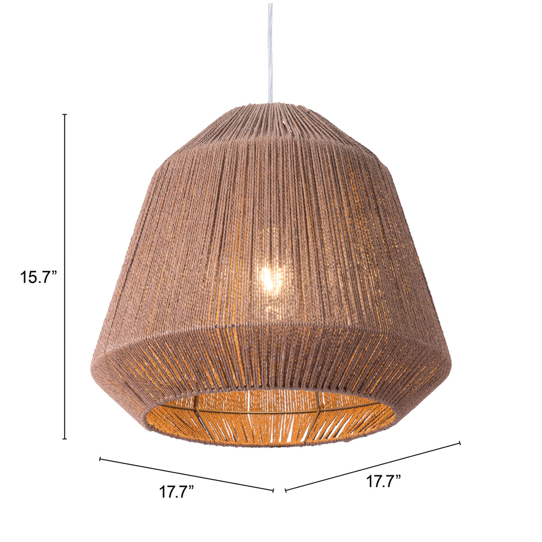 Impala Ceiling Lamp Brown Paper Rope Natural Pendant Light Fixture Indoor Use Image 9