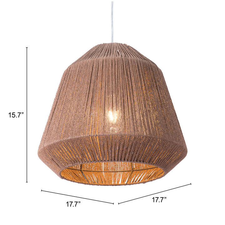 Impala Ceiling Lamp Brown Paper Rope Natural Pendant Light Fixture Indoor Use Image 9