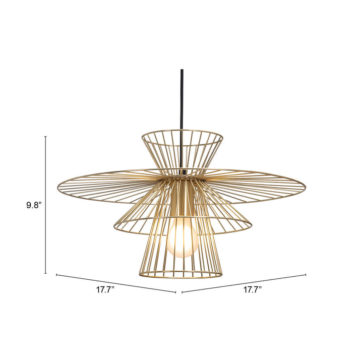 Azzi Ceiling Lamp Gold Image 7