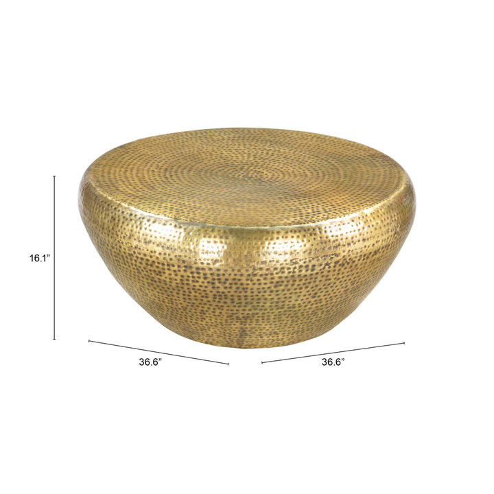 Larache Coffee Table Gold Boho Modern Glam Steel Frame Living Room Furniture Image 8