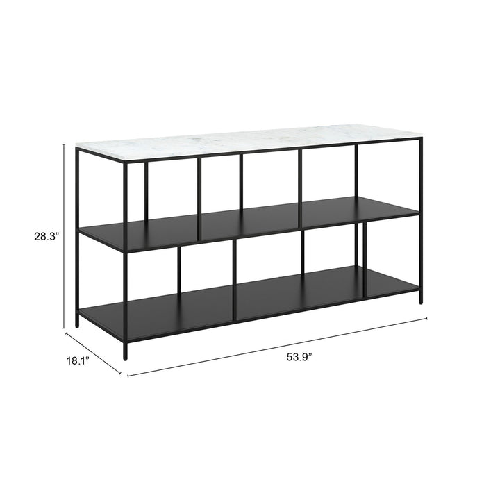 Singularity Console Table White and Black Image 10