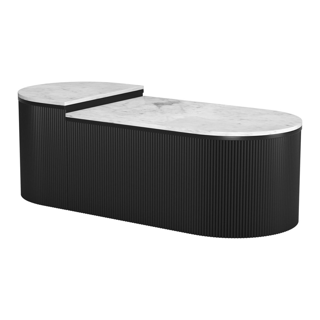 Ormara Coffee Table Set (2-Piece) White and Black Image 4