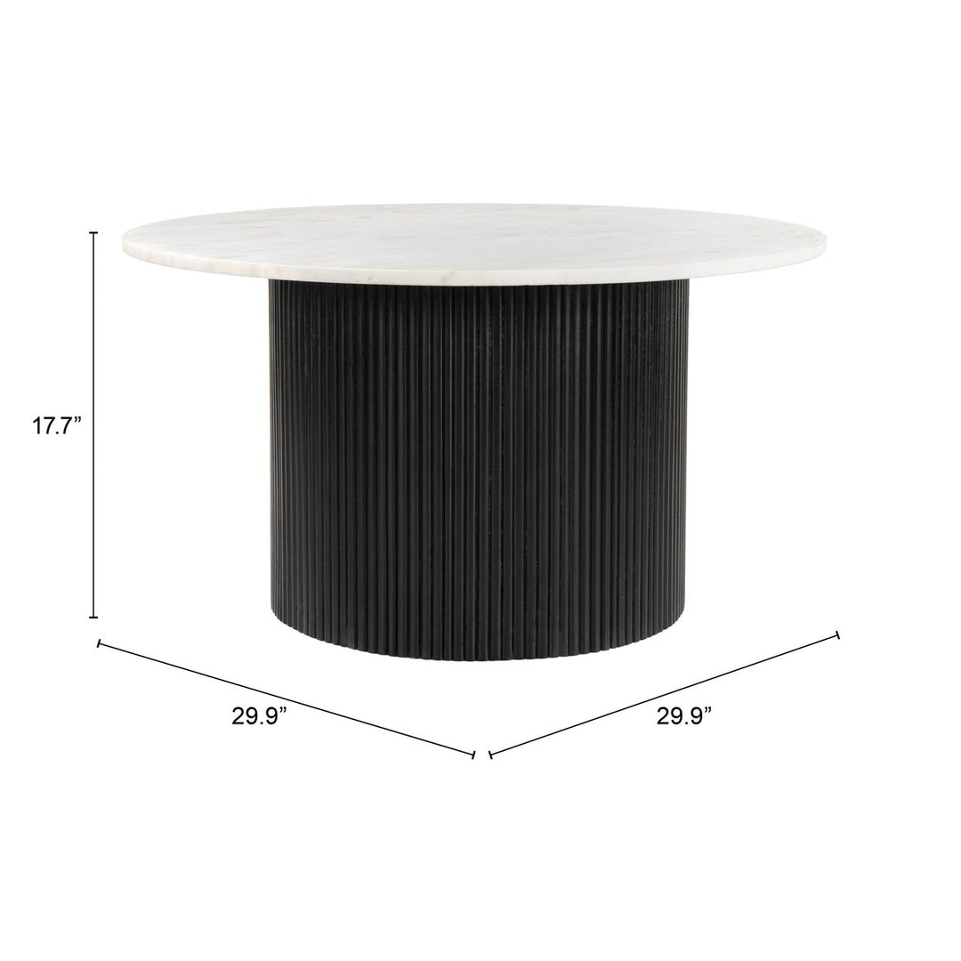 Izola Coffee Table White and Black Image 5