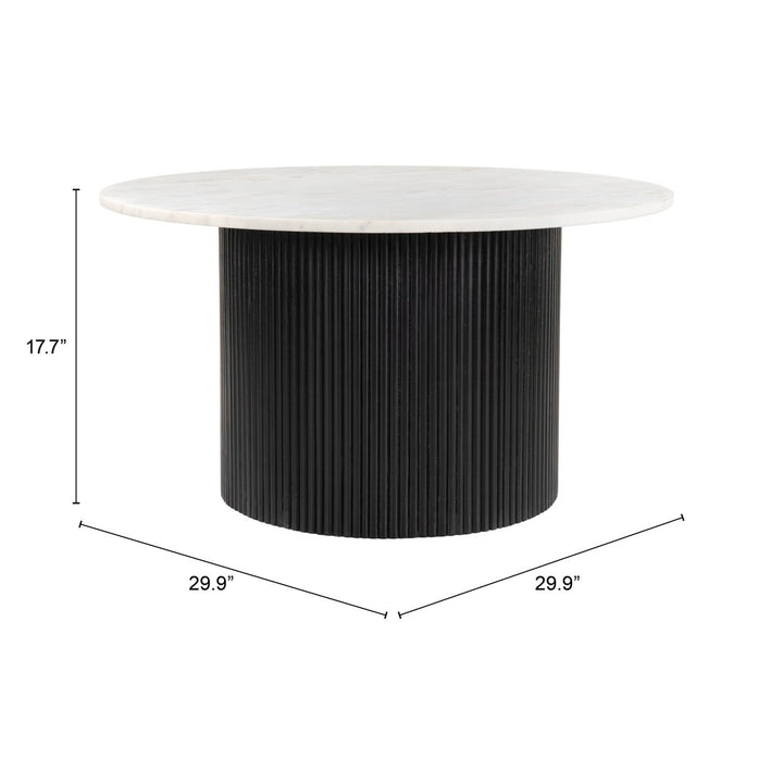 Izola Coffee Table White and Black Image 5