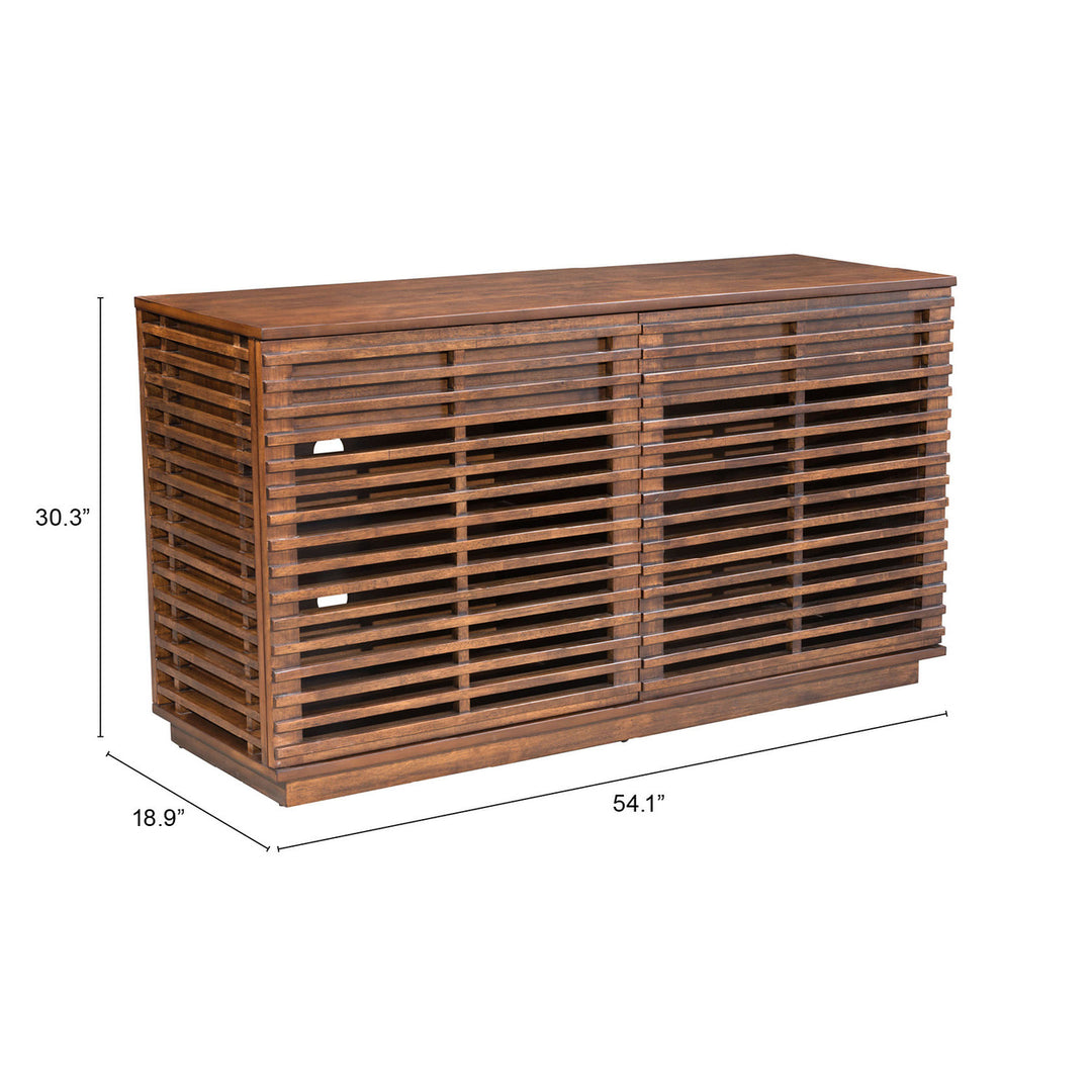 Linea Credenza Walnut Image 8