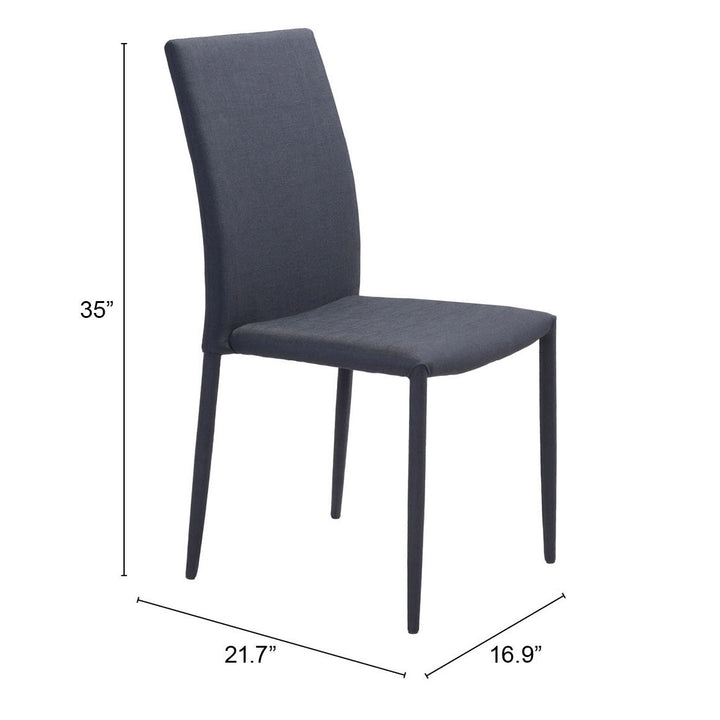 Confidence Dining Chair (Set of 4) Black Image 7